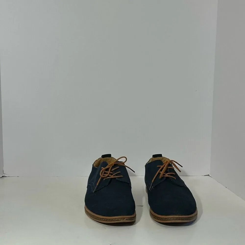 Kunsto Men’s Blue Suede Oford Shoes | Men Size 12